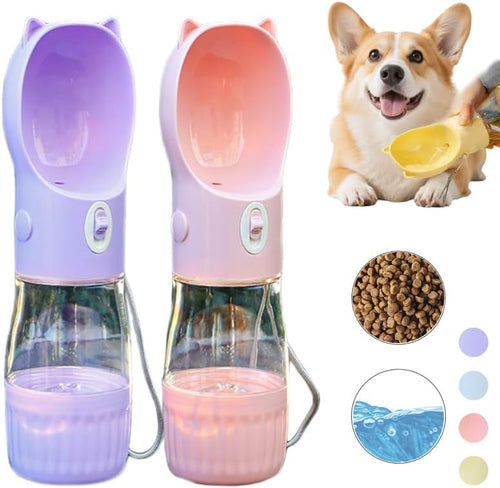 2-in-1 Portable Dog Water Bottle